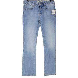 We The Free People Liv Cropped Flare Etna Blue Jeans Size 25